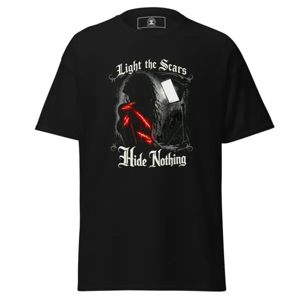 Photographers Graphic Tee | Light The Scars | Knotted Tree Studios