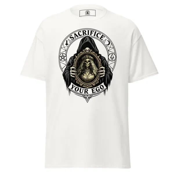 Dark Art Graphic Tee | Sacrifice Your Ego | Knotted Tree Studios