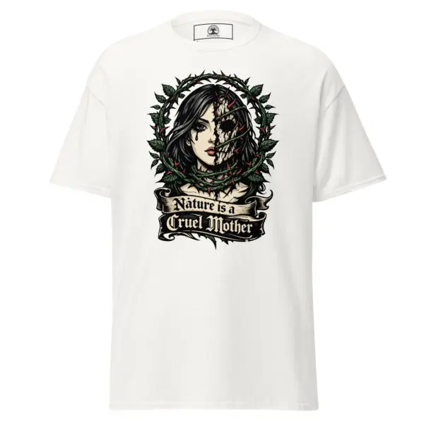 Dark Art Graphic Tee | Nature Is Cruel | Knotted Tree Studios