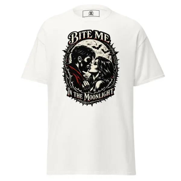 Dark Art Graphic Tee | Bite Me In The Moonlight | Knotted Tree Studios