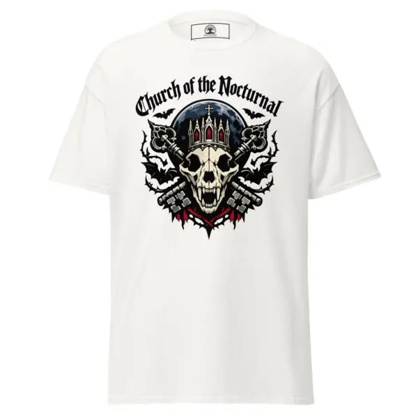 Dark Art Graphic Tee | Church of the Nocturnal | Knotted Tree Studios