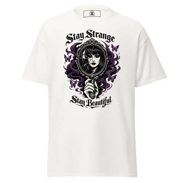 Dark Art Graphic Tee | Stay Strange | Knotted Tree Studios