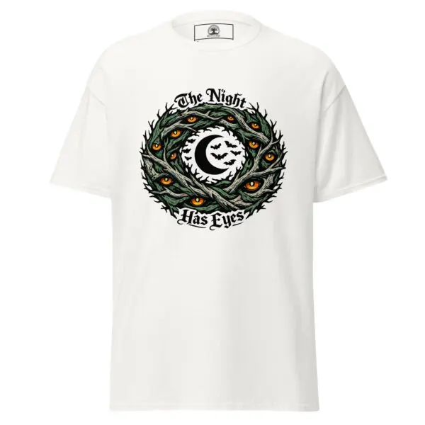 Dark Art Graphic Tee | The Night Has Eyes | Knotted Tree Studios