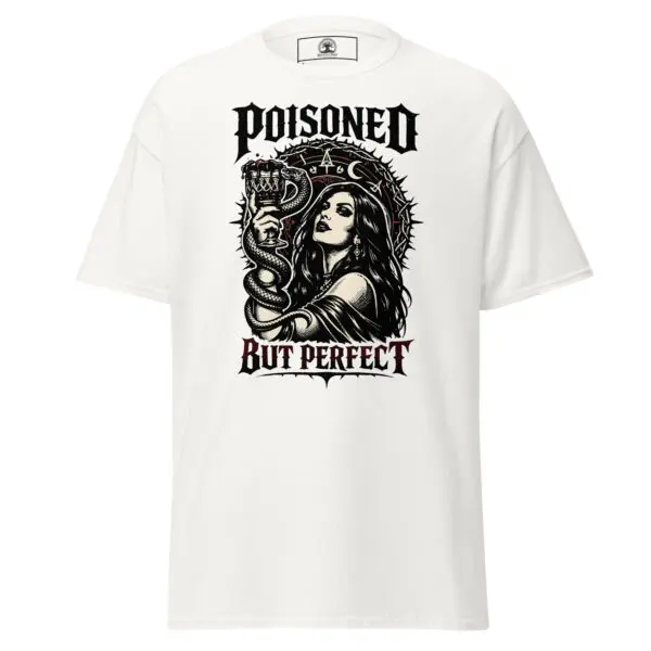 Dark Art Graphic Tee | Poisoned But Perfect | Knotted Tree Studios
