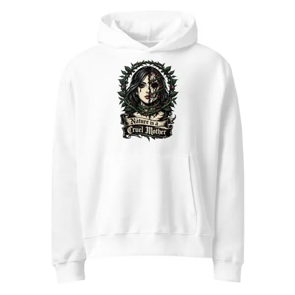 Dark Art Graphic Hoodie | Nature Is Cruel | Knotted Tree Studios