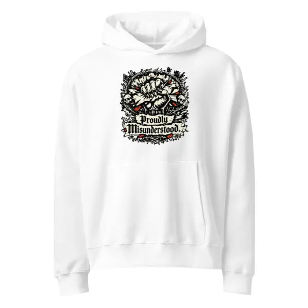 Dark Art Graphic Hoodie | Proudly Misunderstood | Knotted Tree Studios
