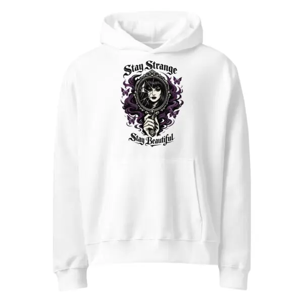 Dark Art Graphic Hoodie | Stay Strange | Knotted Tree Studios