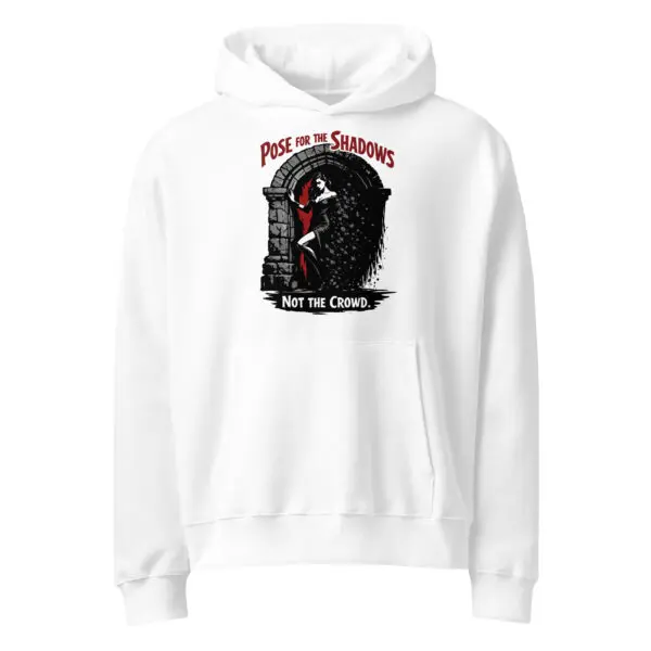Dark Art Graphic Hoodie | Pose For The Shadows | Knotted Tree Studios