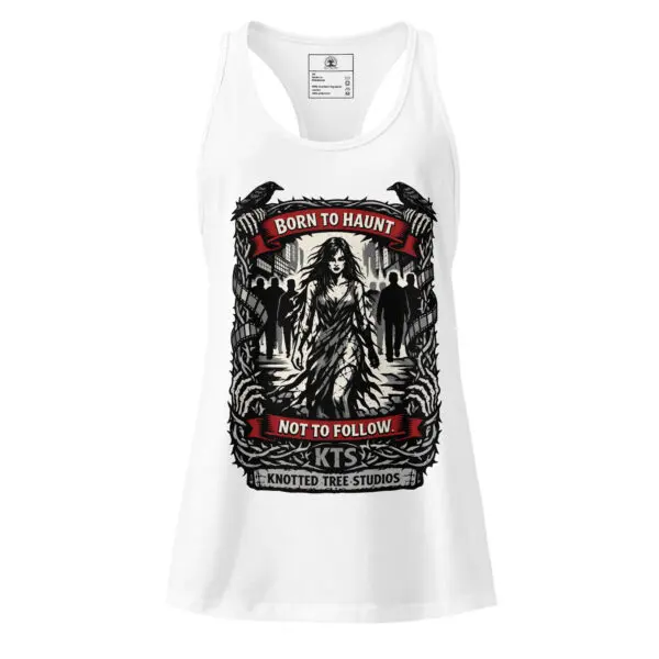 Women’s Dark Art Tank Top | Born To Haunt | Knotted Tree Studios