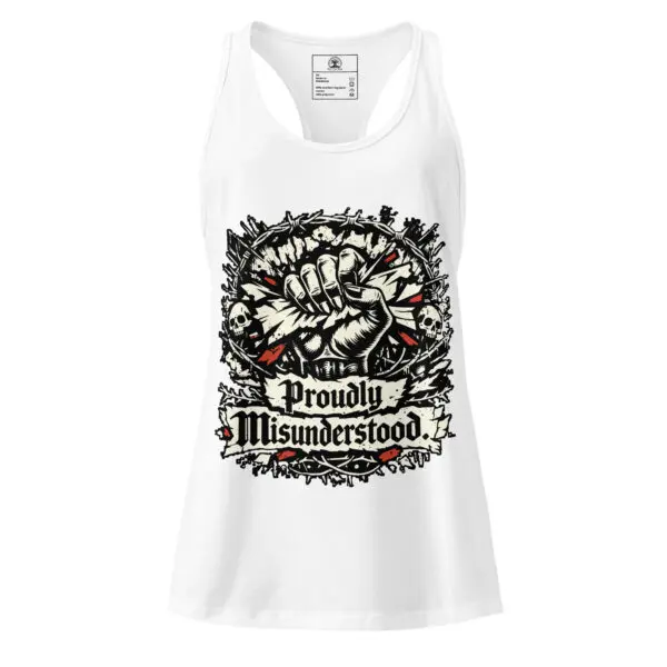 Women’s Dark Art Tank Top | Proudly Misunderstood | Knotted Tree Studios