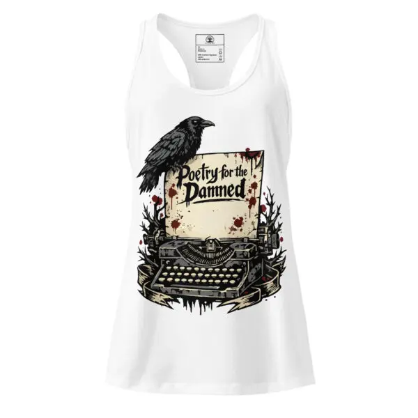 Women’s Dark Art Tank Top | Poetry For The Damned | Knotted Tree Studios