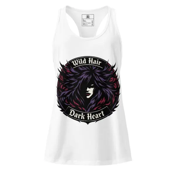 Women’s Dark Art Tank Top | Wild Hair, Dark Heart | Knotted Tree Studios