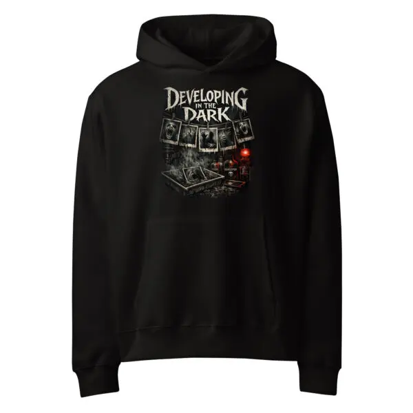 Dark Art Graphic Hoodie | Developing In The Dark | Knotted Tree Studios