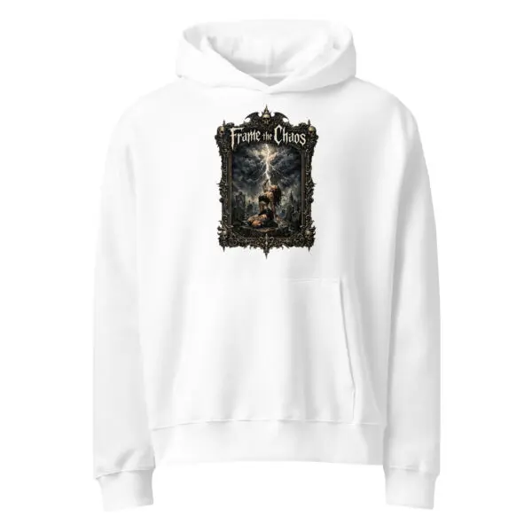Dark Art Graphic Hoodie | Frame The Chaos | Knotted Tree Studios