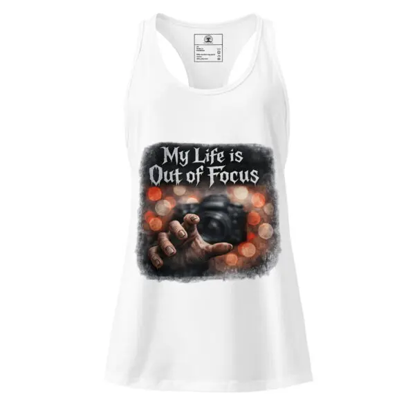Women’s Dark Art Tank Top | My Life Is Out Of Focus | Knotted Tree Studios
