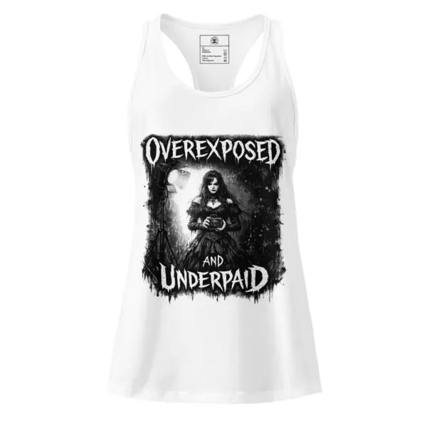 Women’s Dark Art Tank Top | Overexposed and Underpaid | Knotted Tree Studios