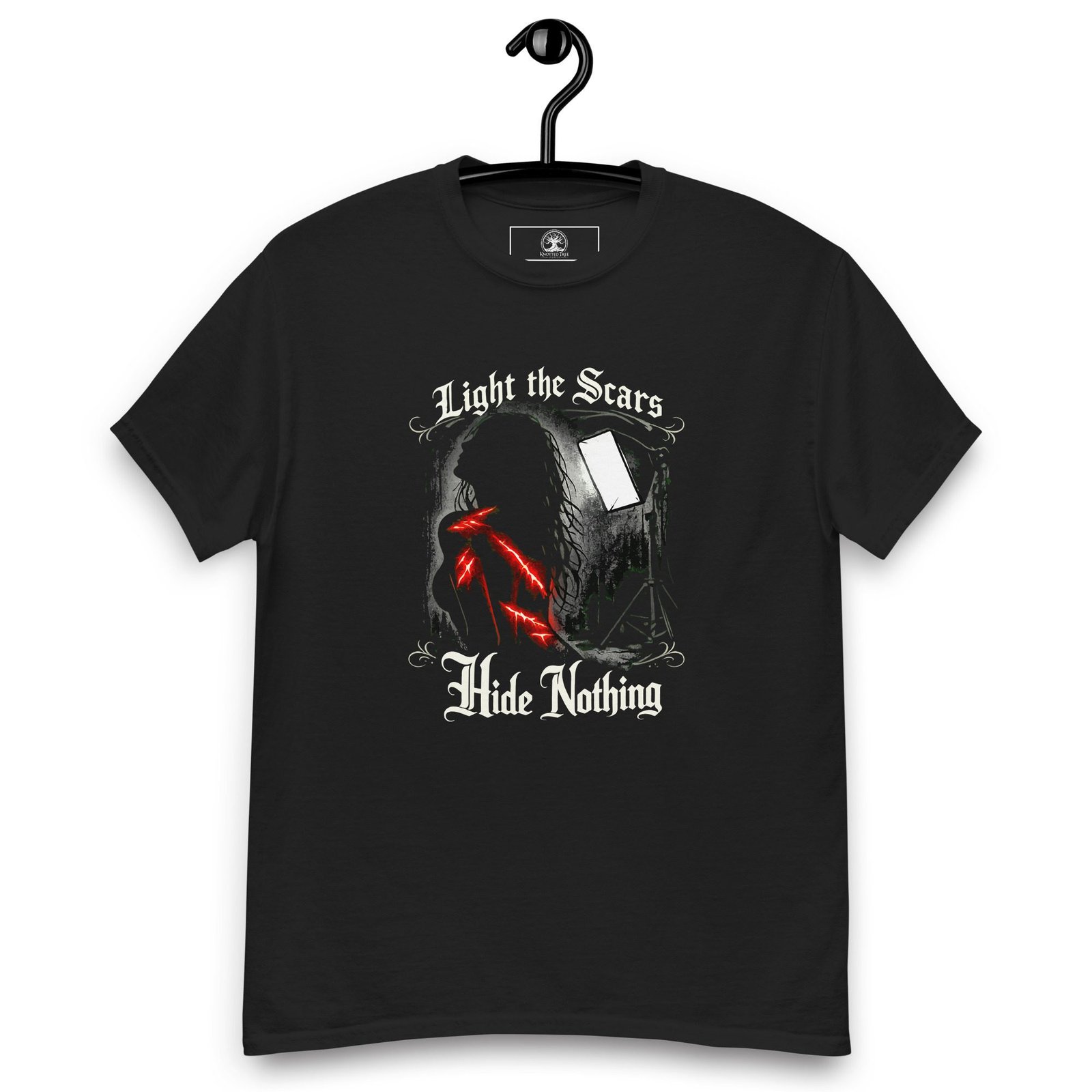 Photographers Graphic Tee | Light The Scars | Knotted Tree Studios - Image 4