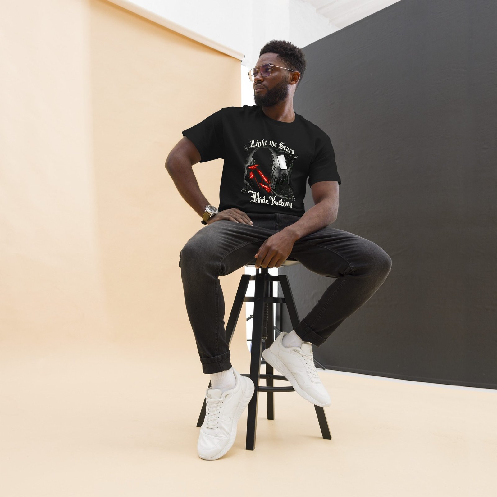 Photographers Graphic Tee | Light The Scars | Knotted Tree Studios - Image 5
