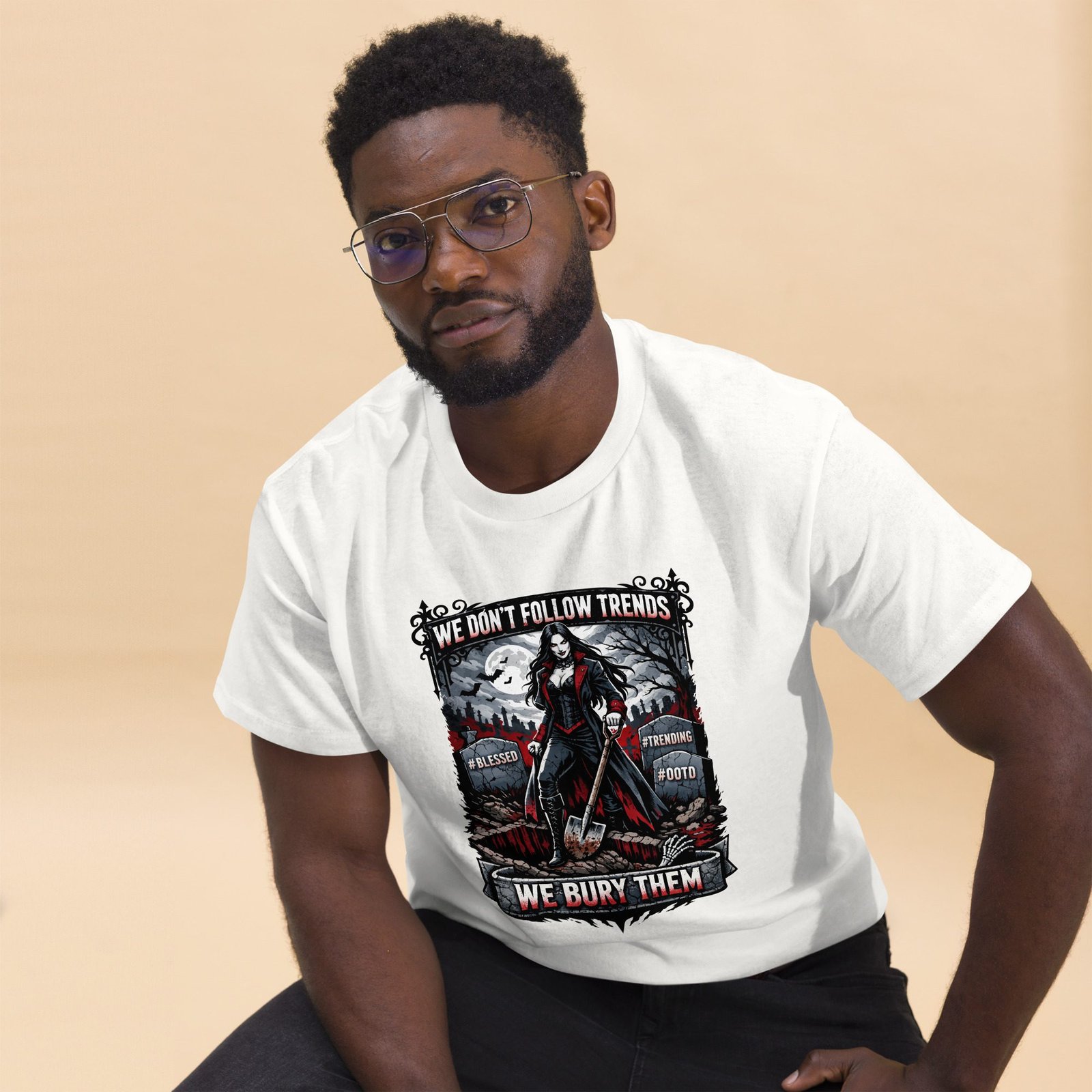 Dark Art Graphic Tee | We Bury Trends | Knotted Tree Studios - Image 4