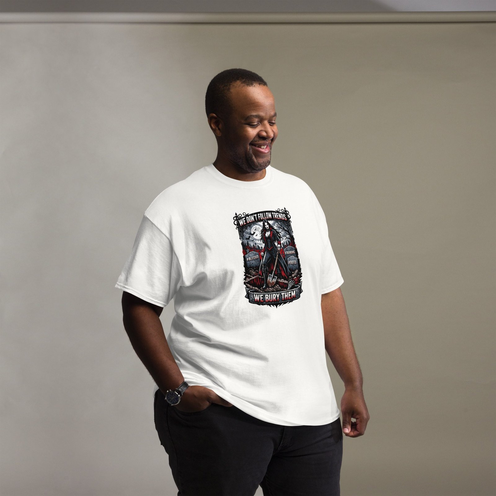 Dark Art Graphic Tee | We Bury Trends | Knotted Tree Studios - Image 3