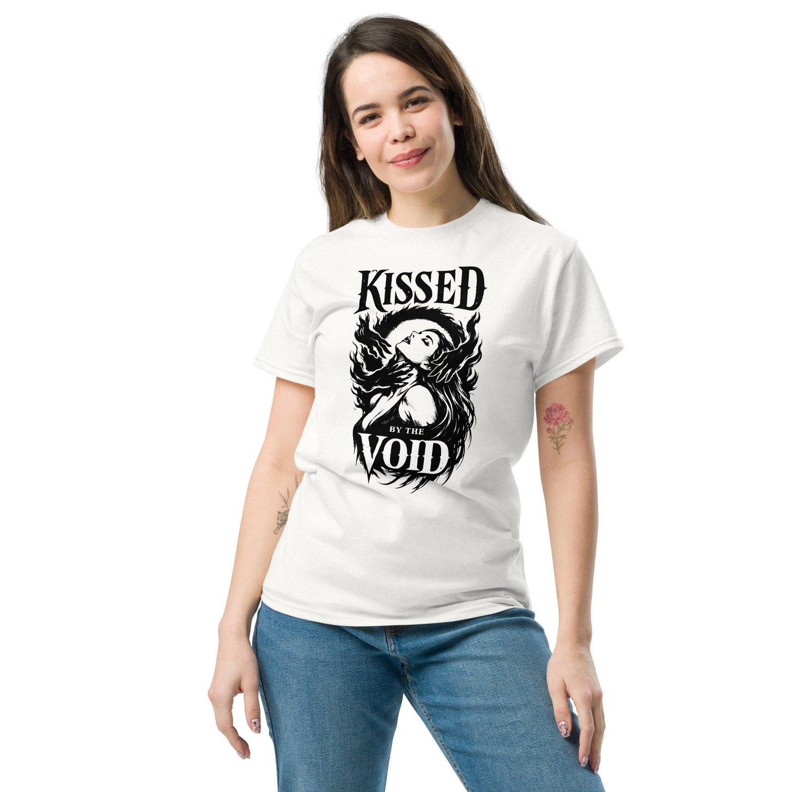 Dark Art Graphic Tee | Kissed By The Void | Knotted Tree Studios - Image 4
