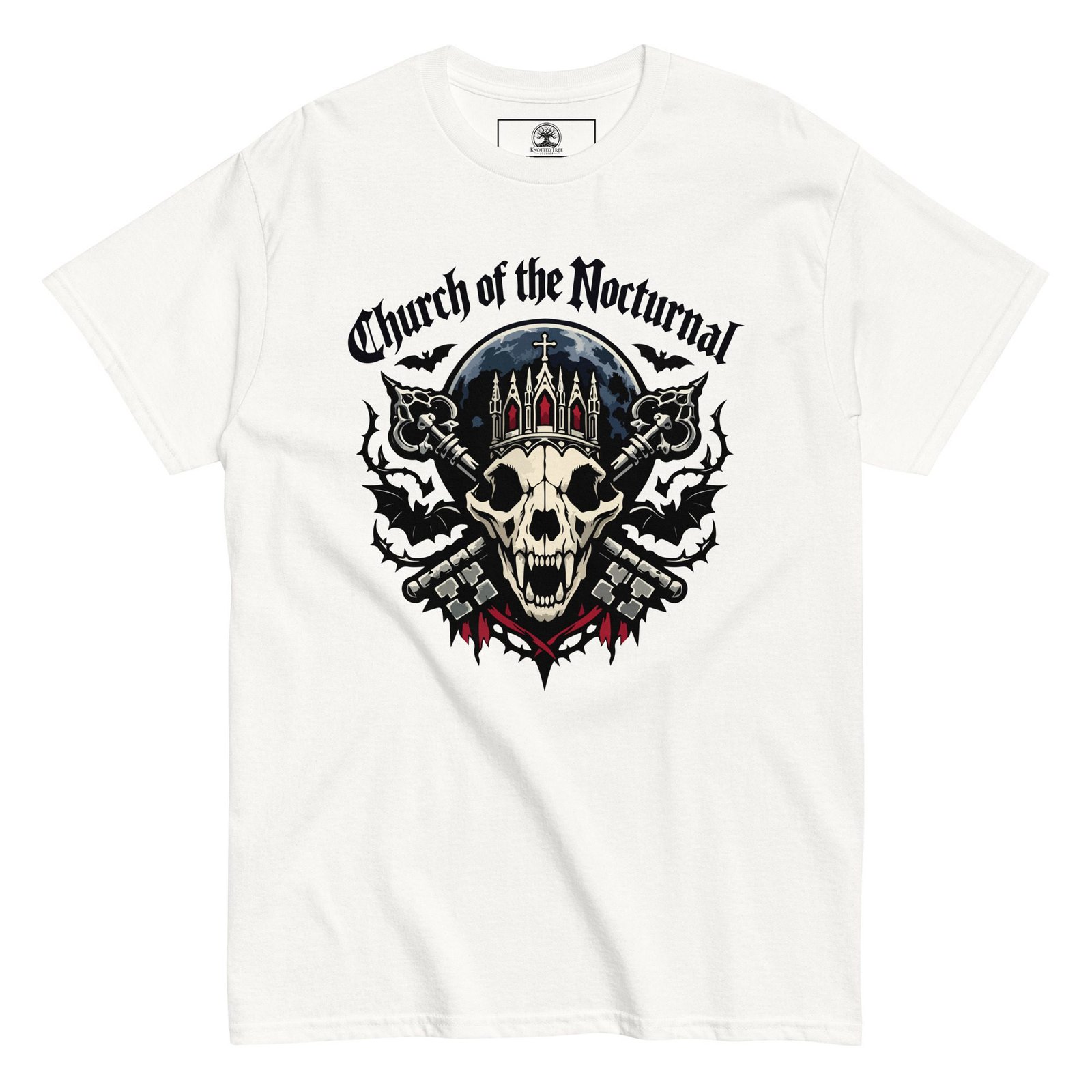 Dark Art Graphic Tee | Church of the Nocturnal | Knotted Tree Studios - Image 2