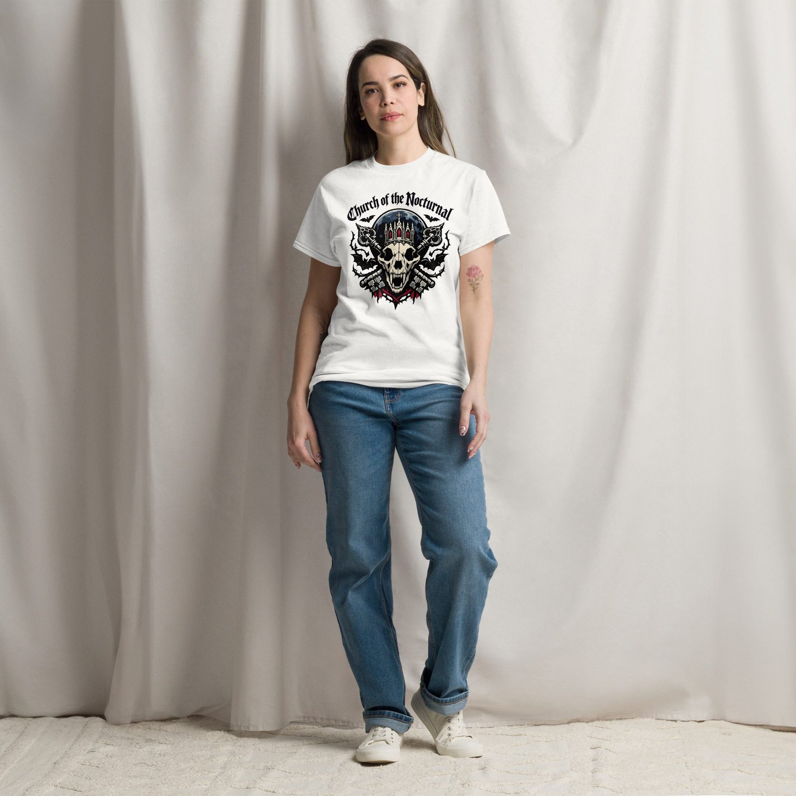 Dark Art Graphic Tee | Church of the Nocturnal | Knotted Tree Studios - Image 5