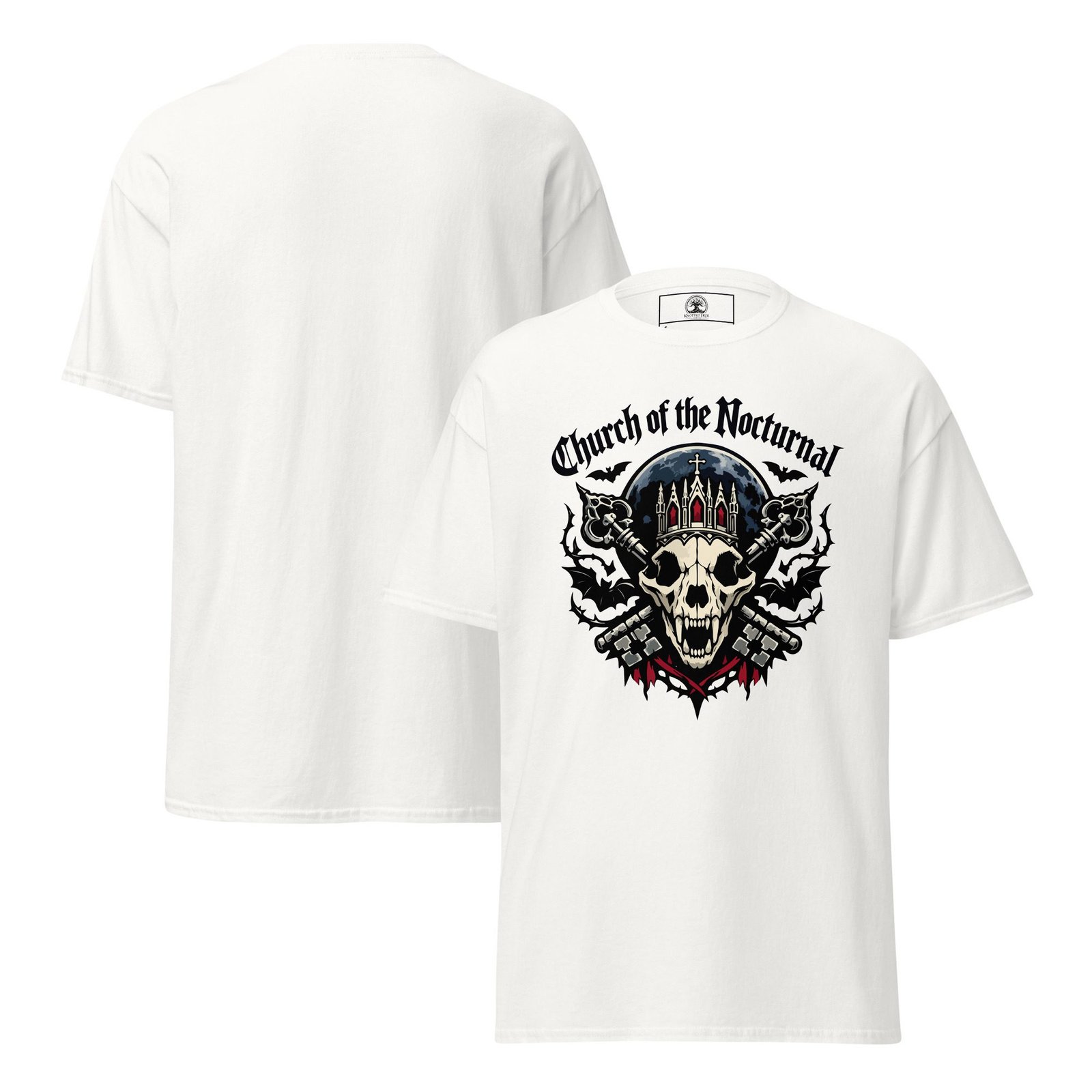 Dark Art Graphic Tee | Church of the Nocturnal | Knotted Tree Studios - Image 3