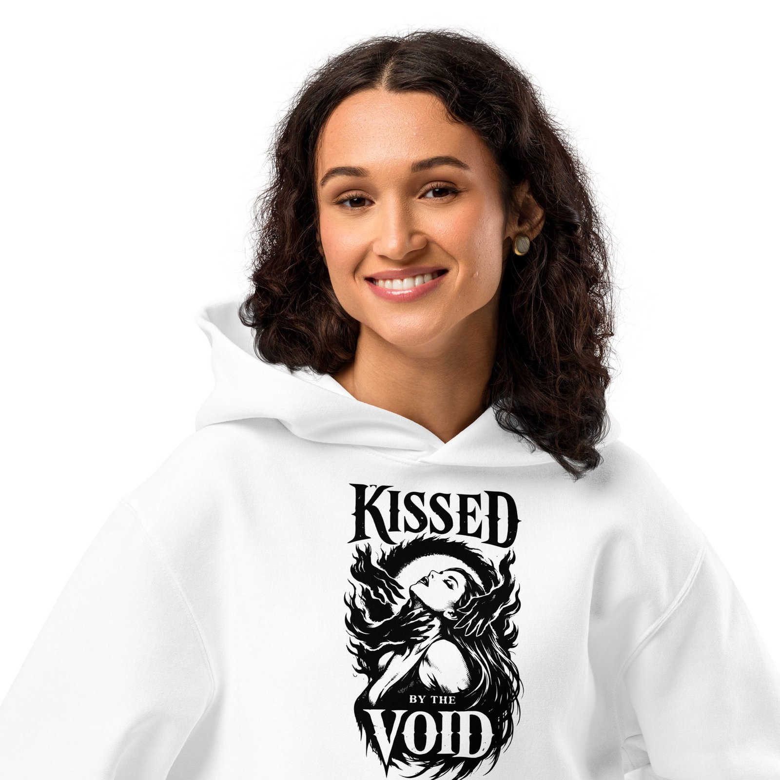 Dark Art Graphic Hoodie | Kissed By The Void | Knotted Tree Studios - Image 3
