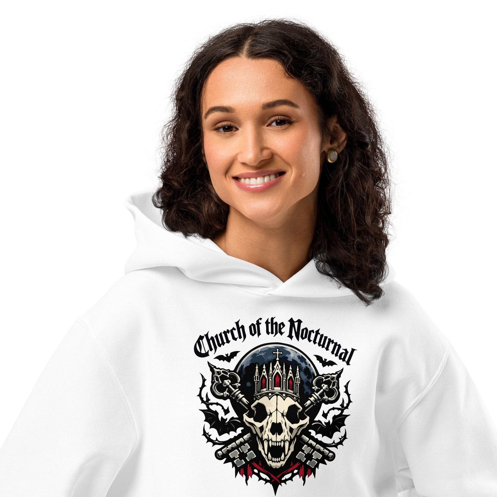 Dark Art Graphic Hoodie | Church of the Nocturnal | Knotted Tree Studios - Image 6
