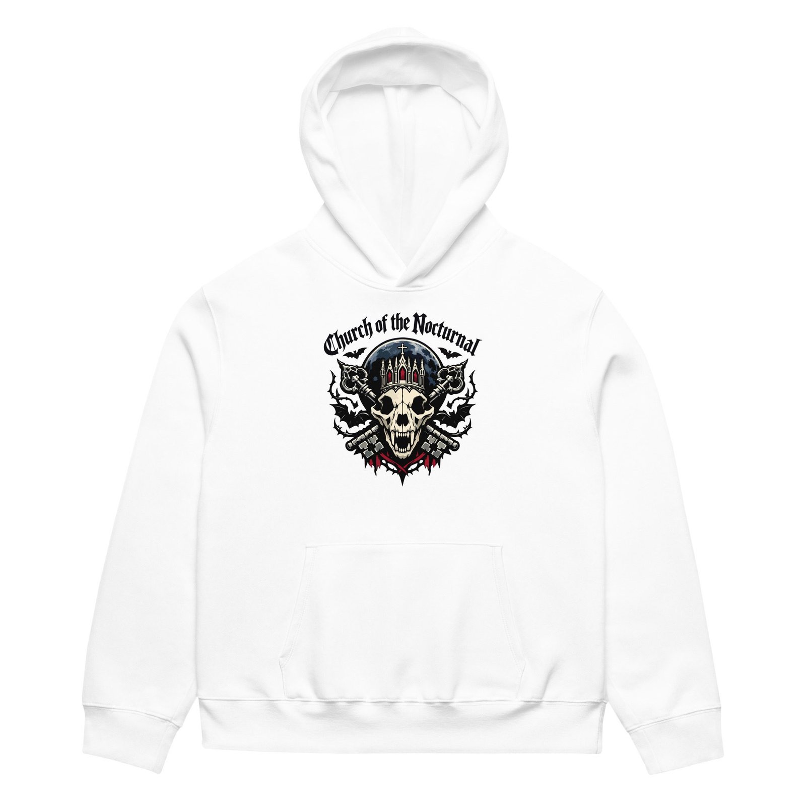 Dark Art Graphic Hoodie | Church of the Nocturnal | Knotted Tree Studios - Image 3