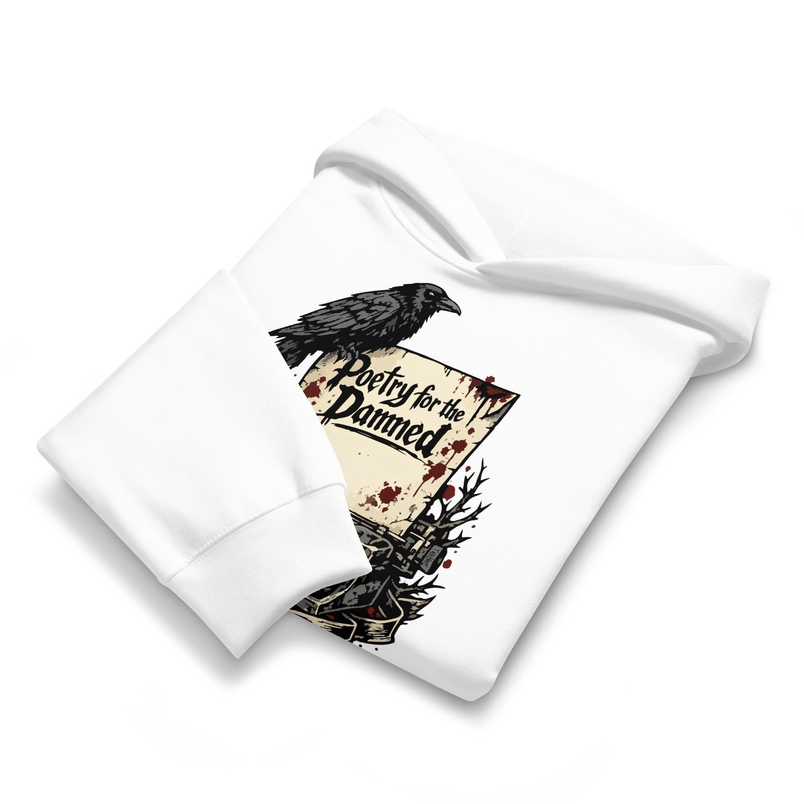 Dark Art Graphic Hoodie | Poetry For The Damned | Knotted Tree Studios - Image 6