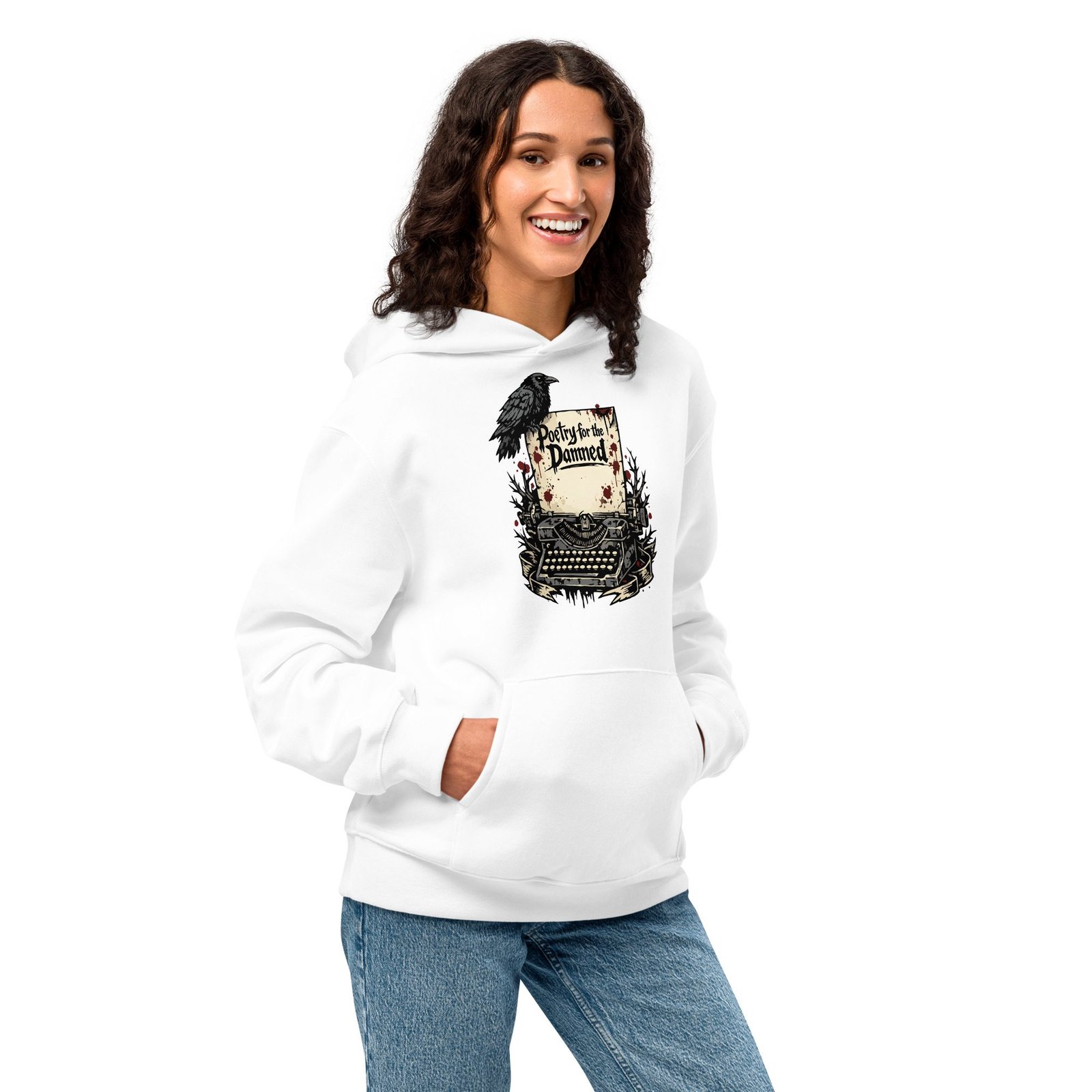 Dark Art Graphic Hoodie | Poetry For The Damned | Knotted Tree Studios - Image 4