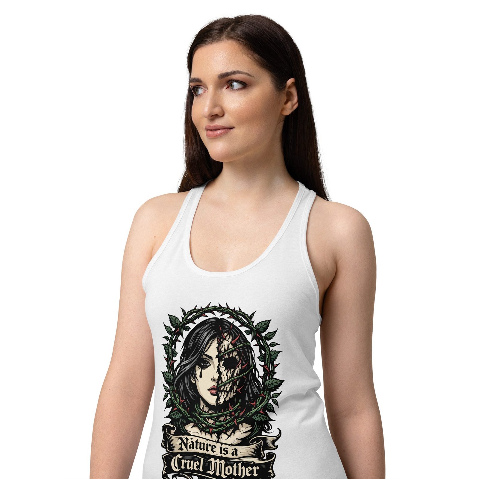 Women’s Dark Art Tank Top | Nature Is Cruel | Knotted Tree Studios - Image 6