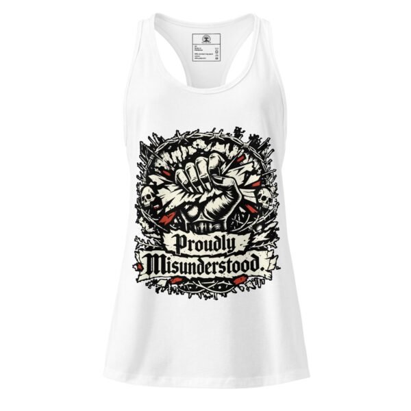 Women’s Dark Art Tank Top | Proudly Misunderstood | Knotted Tree Studios