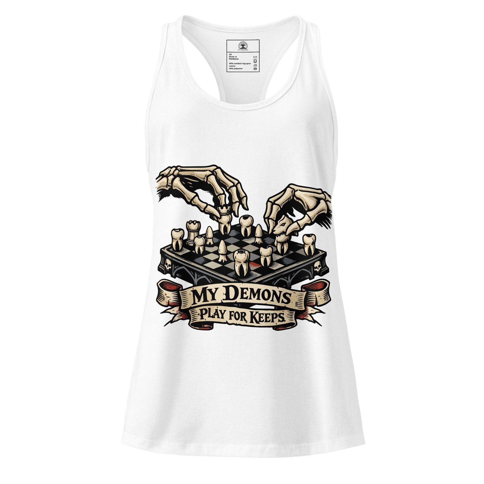 Women’s Dark Art Tank Top | Play For Keeps | Knotted Tree Studios - Image 2