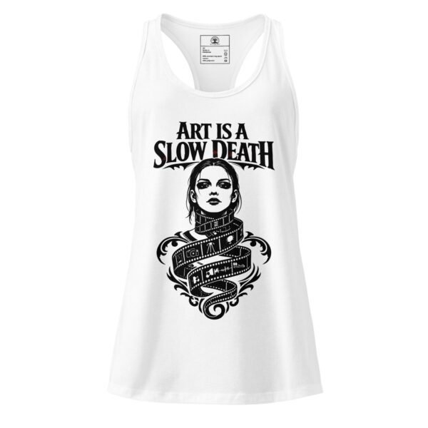 Women’s Dark Art Tank Top | Art Is A Slow Death | Knotted Tree Studios