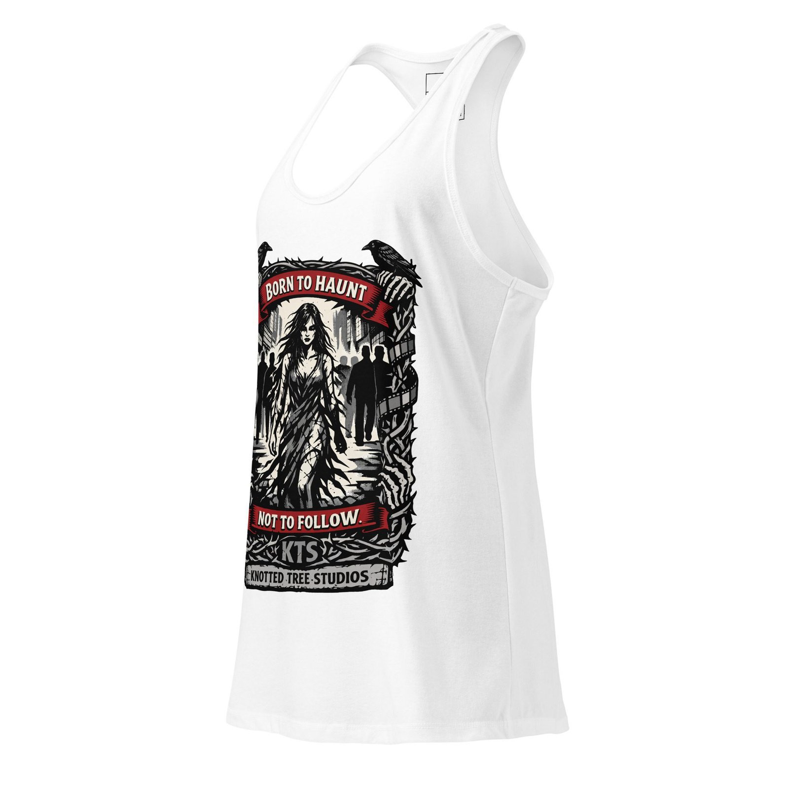 Women’s Dark Art Tank Top | Born To Haunt | Knotted Tree Studios - Image 2