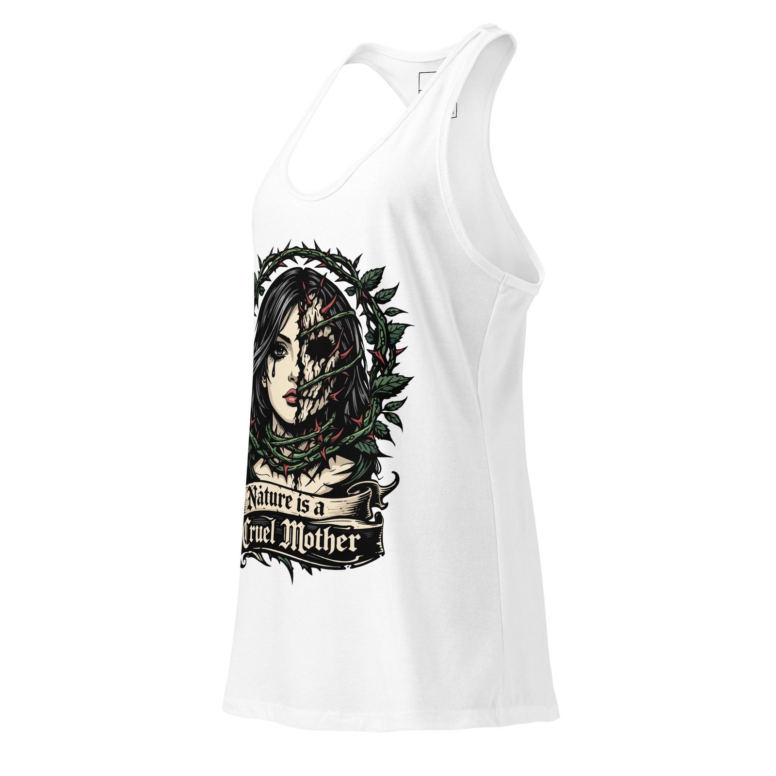 Women’s Dark Art Tank Top | Nature Is Cruel | Knotted Tree Studios - Image 2