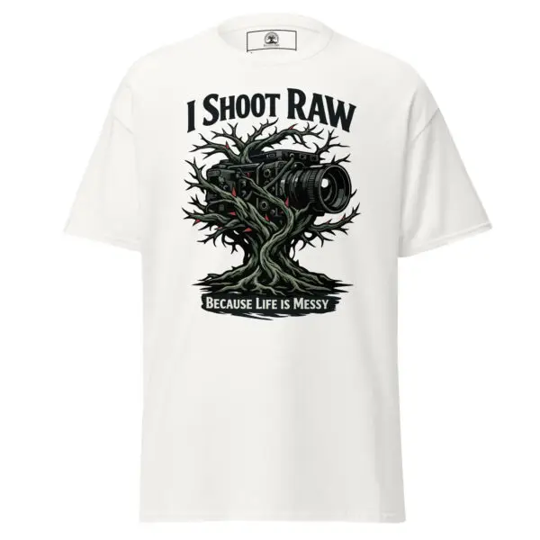 Dark Art Graphic Tee | I Shoot Raw | Knotted Tree Studios
