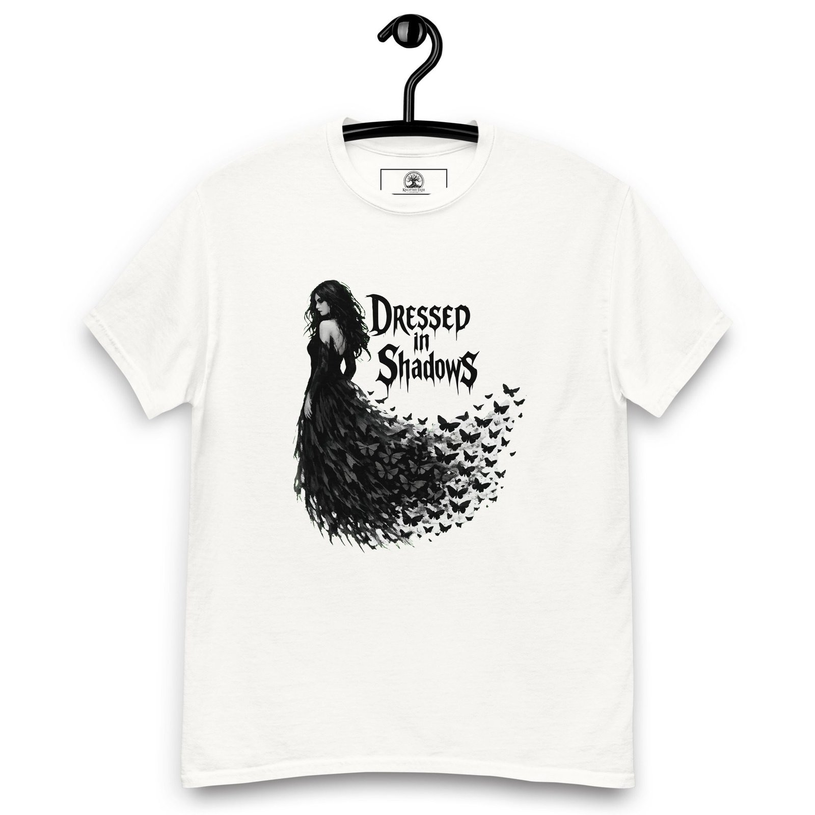 Dark Art Graphic Tee | Dressed In Shadows | Knotted Tree Studios - Image 4