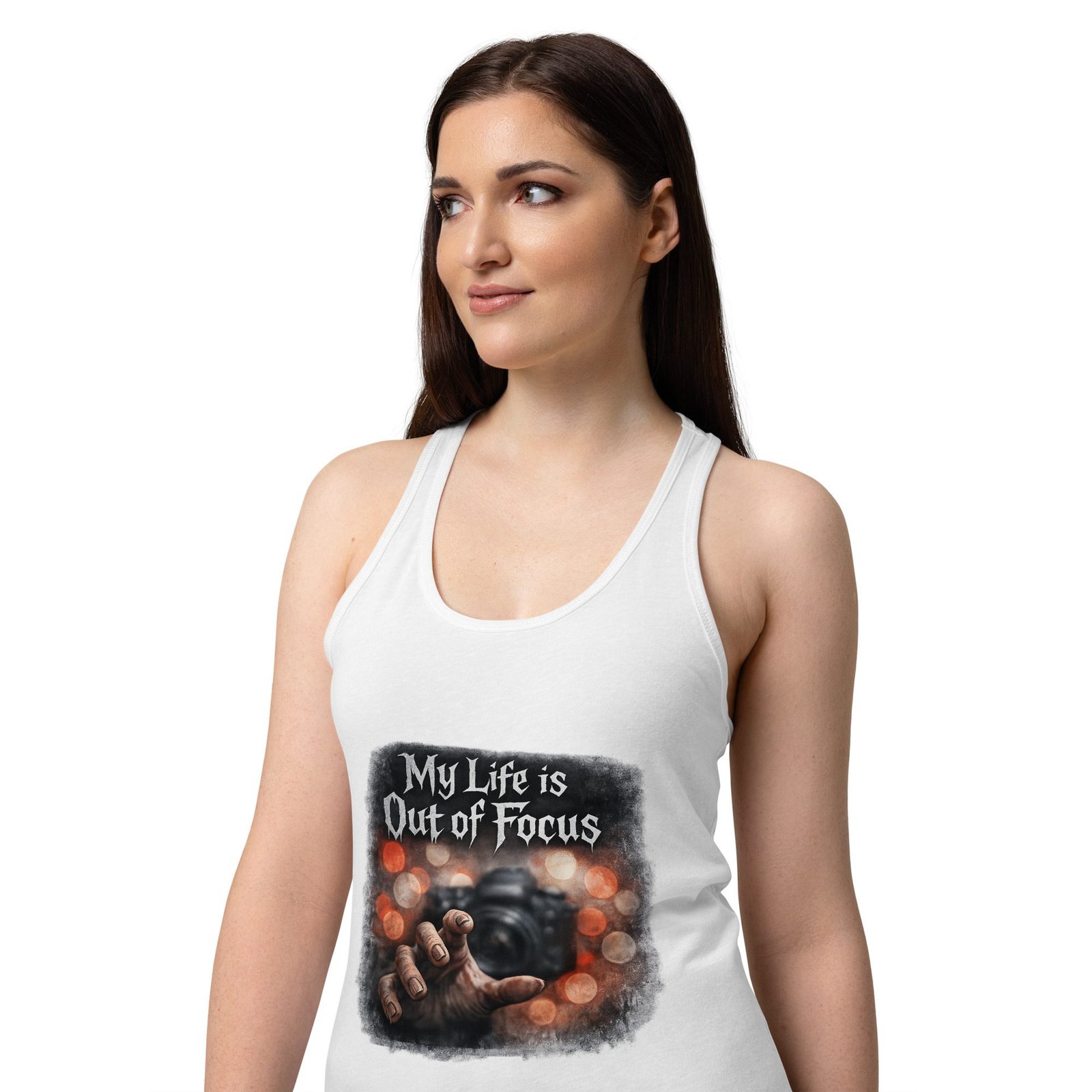 Women’s Dark Art Tank Top | My Life Is Out Of Focus | Knotted Tree Studios - Image 5