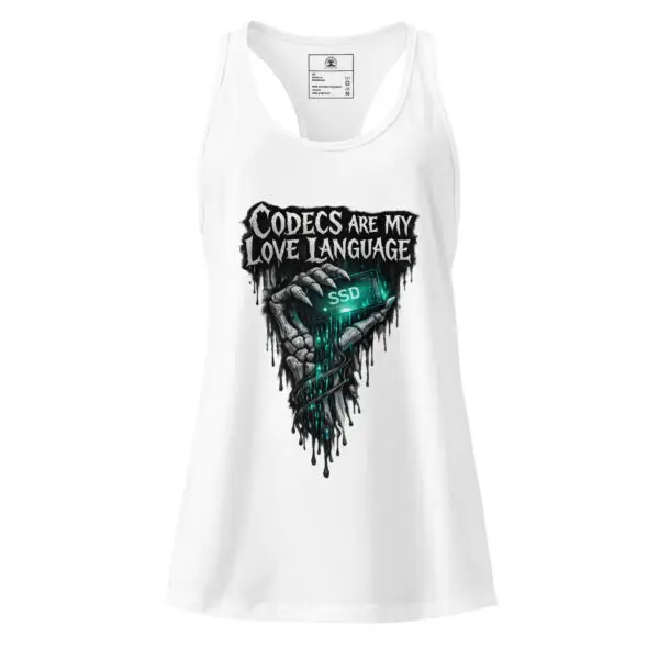 Women’s Dark Art Tank Top | Codecs Love Language | Knotted Tree Studios