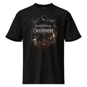 Photographers Graphic Tee | Beauty Lives In The Darkroom | Knotted Tree Studios