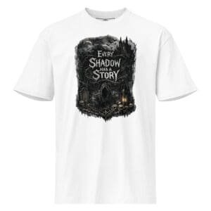Dark Art Graphic Tee | Every Shadow Has A Story | Knotted Tree Studios