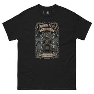 Dark Art Graphic Tee | I Found Peace In The Exile | Knotted Tree Studios