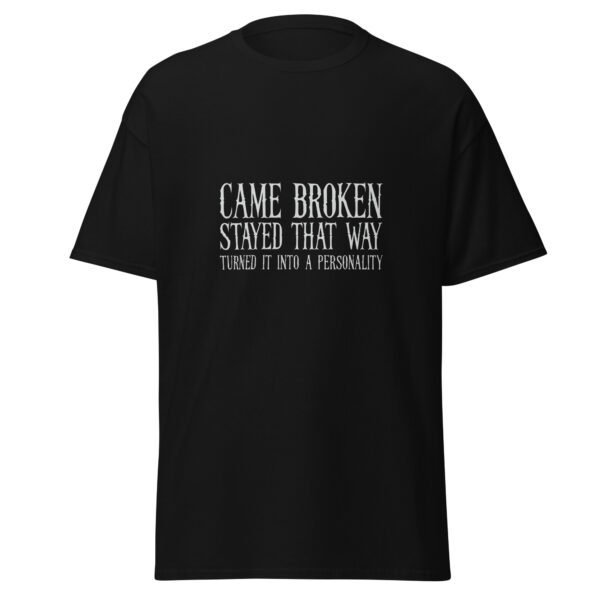 CAME BROKEN. STAYED THAT WAY. TURNED IT INTO A PERSONALITY. — The Quiet Dark Collection