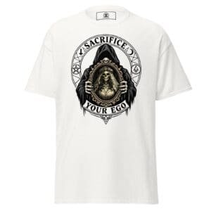 Dark Art Graphic Tee | Sacrifice Your Ego | Knotted Tree Studios