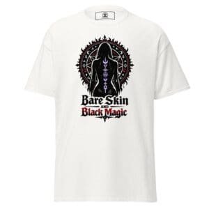 Dark Art Graphic Tee | Bare Skin & Black Magic | Knotted Tree Studios