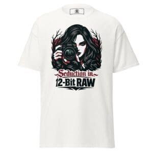 Dark Art Graphic Tee | Seduction In 12-Bit RAW | Knotted Tree Studios